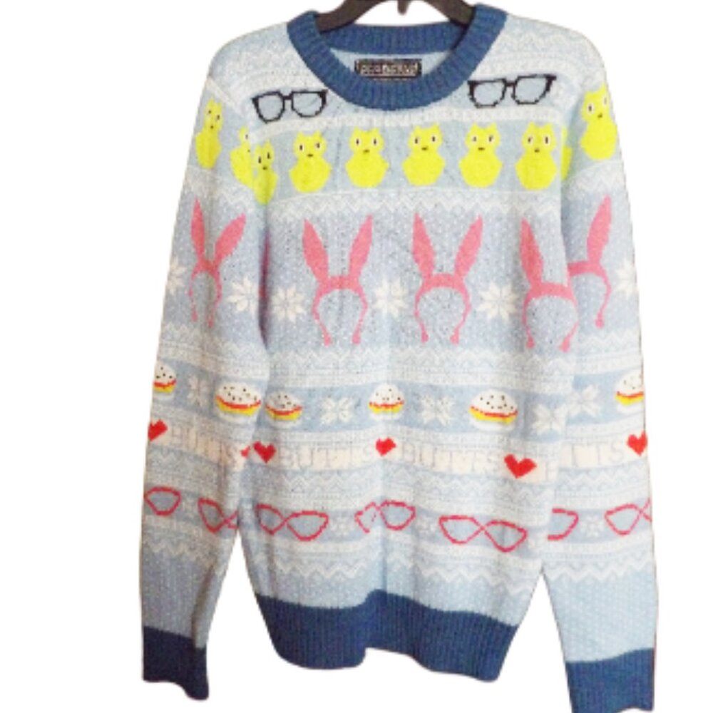 Bob's Burgers Ugly Christmas or Easter Sweater Size Large - Picture 3 of 6